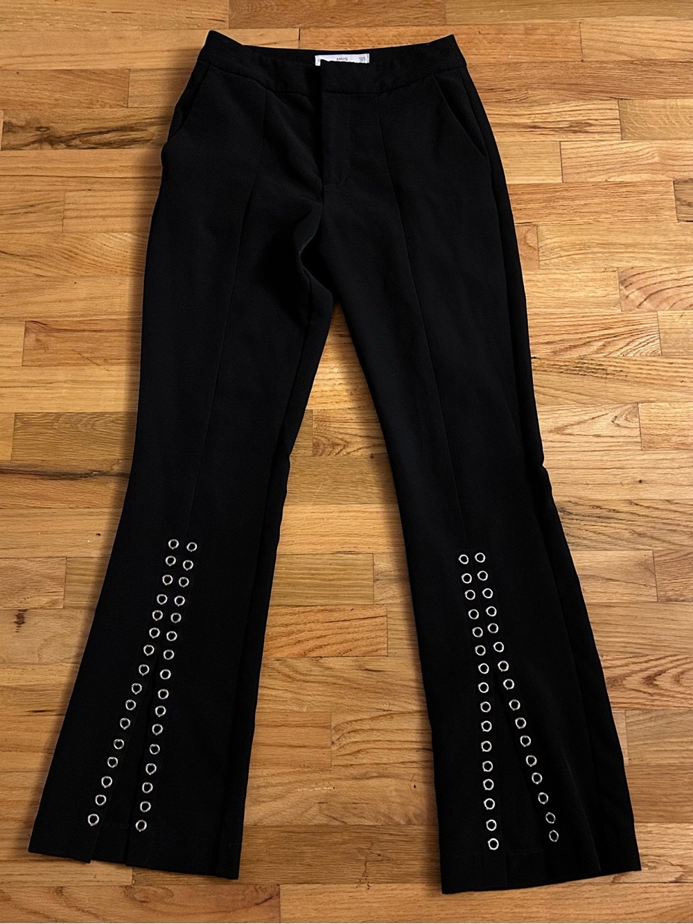 EUC Mango Rings Straight Trousers Black size 2